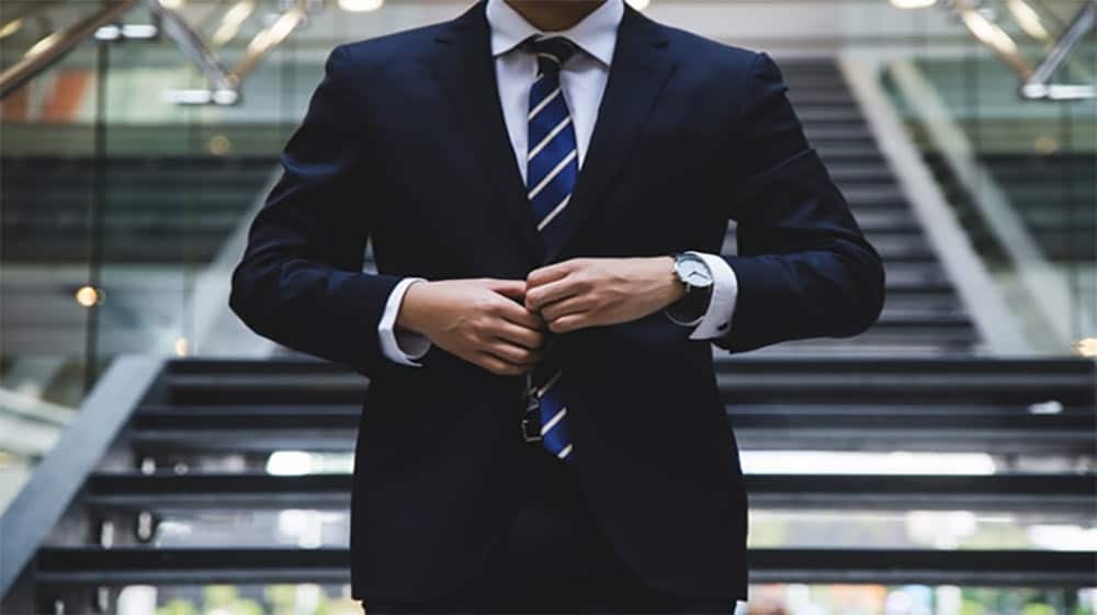 man in formal dress